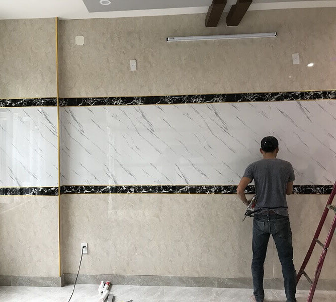 Dịch vụ thi công tấm ốp tường PVC