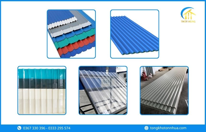 Các loại tôn nhựa Phường Bà Rịa phổ biến