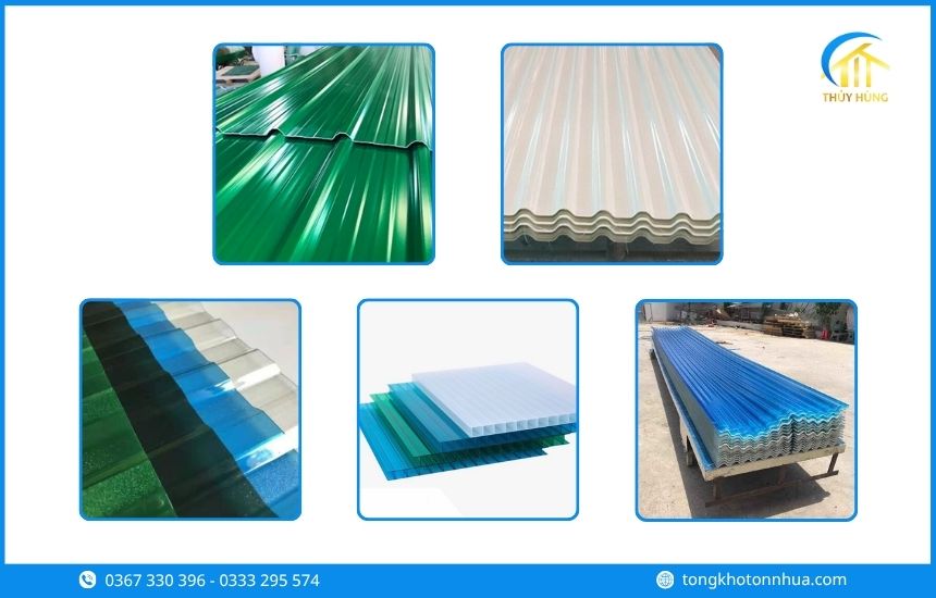 Các loại tôn nhựa Phường Bến Cát phổ biến