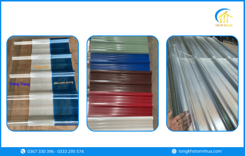 Các loại tôn nhựa Phường Bình Đông phổ biến