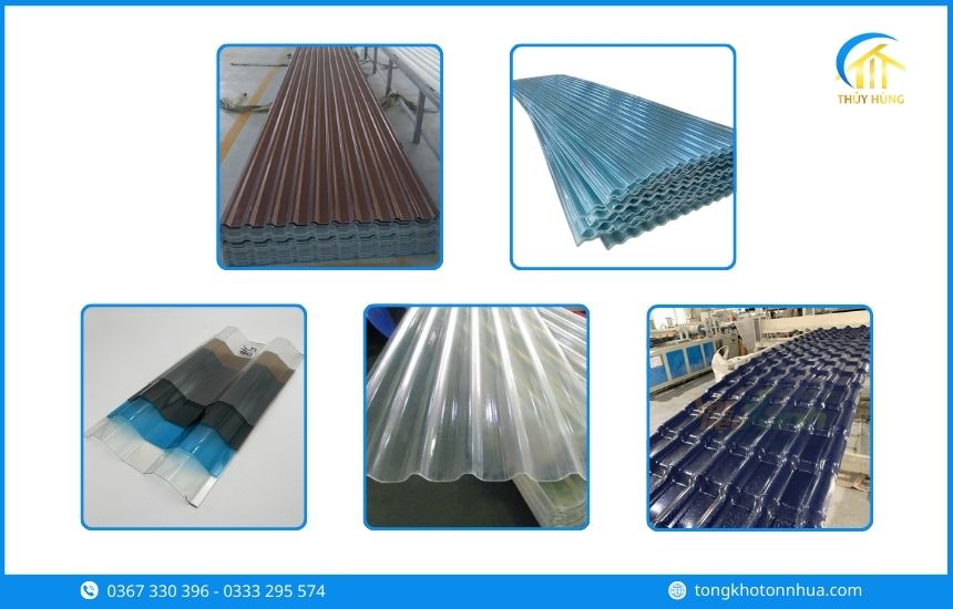 Các loại tôn nhựa Phường Bình Dương phổ biến