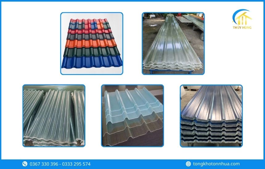 Các loại tôn nhựa Phường Bình Lợi Chung phổ biến