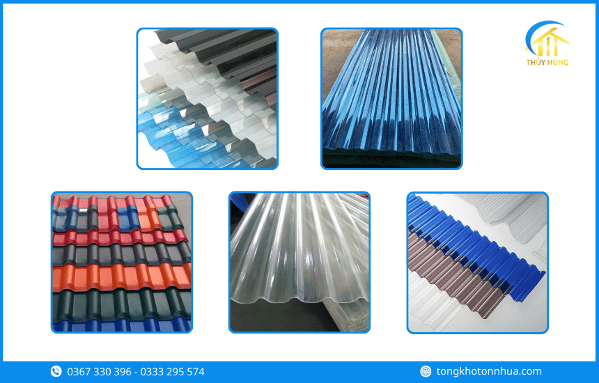 Các loại tôn nhựa Phường Đông Hưng Thuận phổ biến