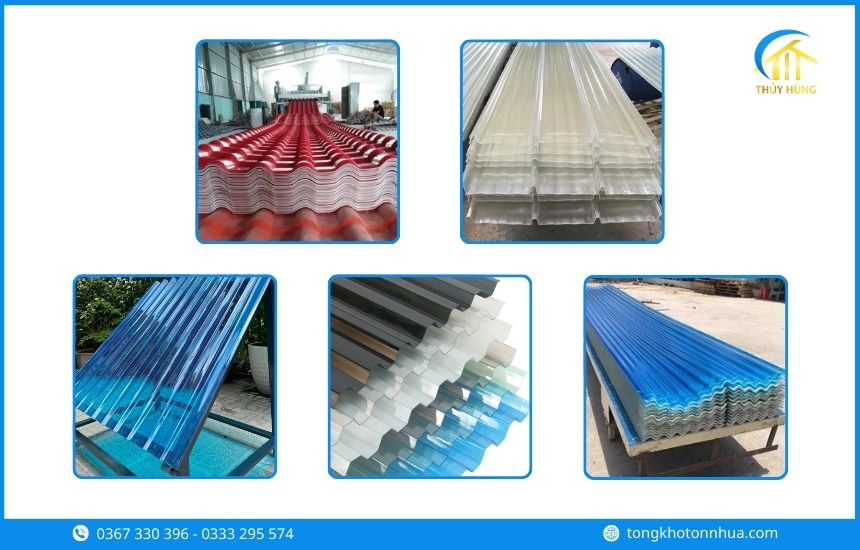 Các loại tôn nhựa Phường Hạnh Thông phổ biến