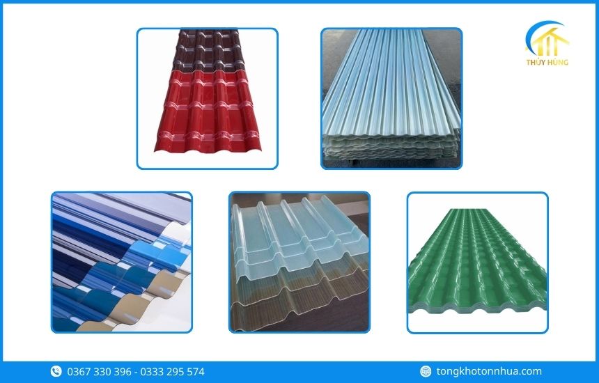 Các loại tôn nhựa Phường Hiệp Bình phổ biến