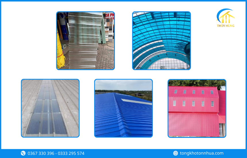 Các loại tôn nhựa Phường Hòa Bình phổ biến