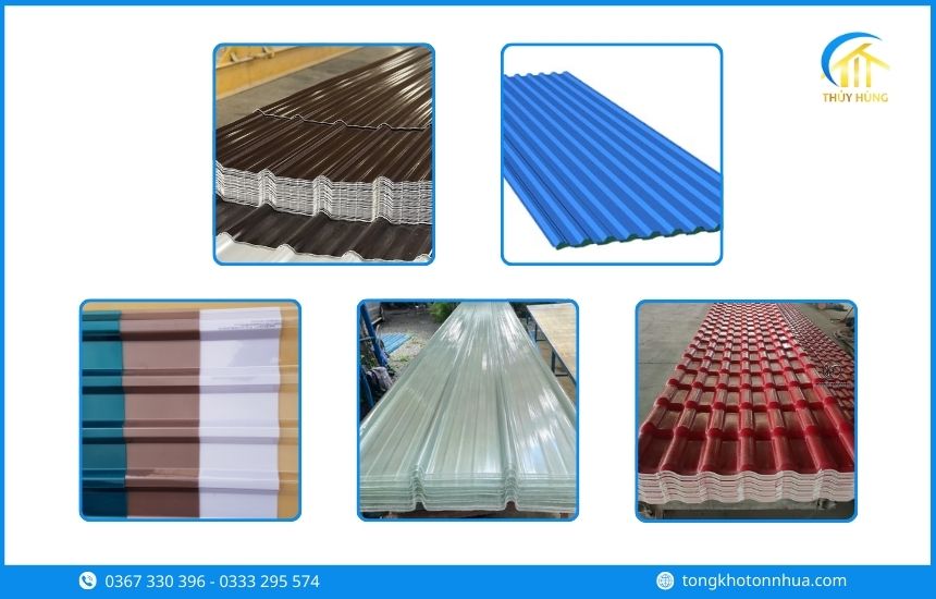 Các loại tôn nhựa Phường Hòa Lợi phổ biến