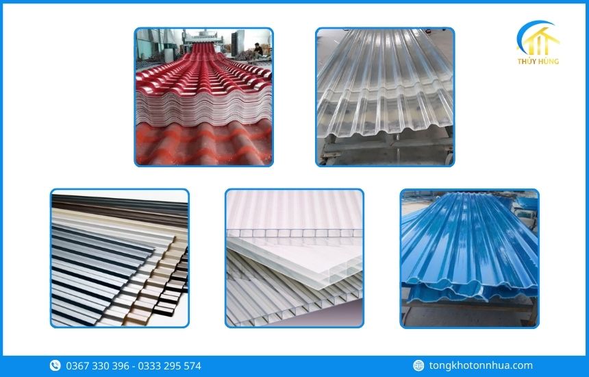 Các loại tôn nhựa Phường Long Bình phổ biến