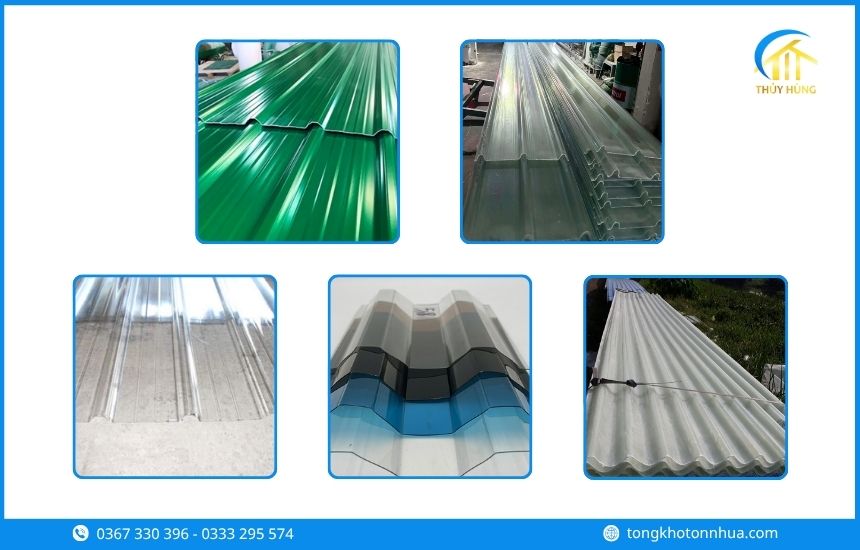 Các loại tôn nhựa Phường Long Hương phổ biến
