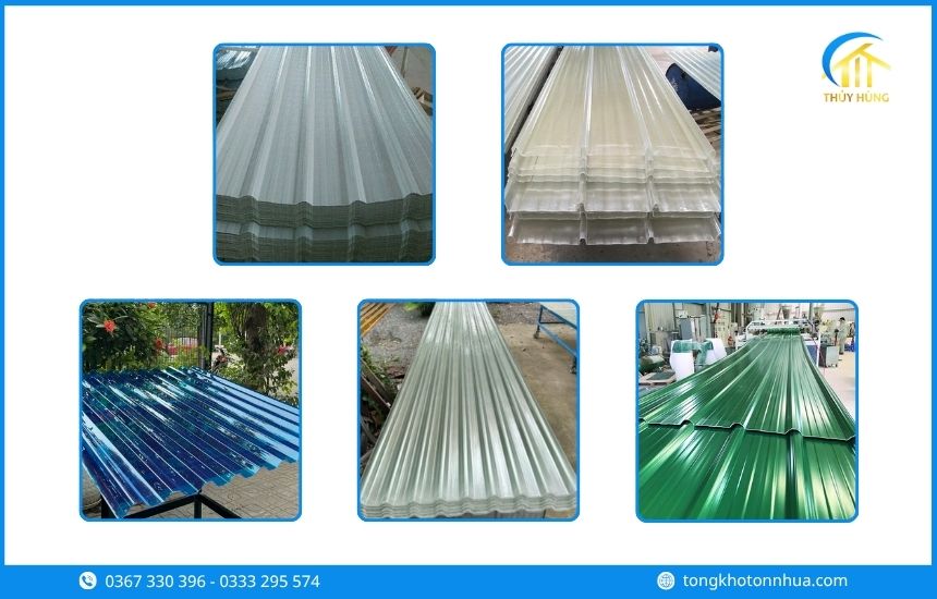Các loại tôn nhựa Phường Long Nguyên phổ biến