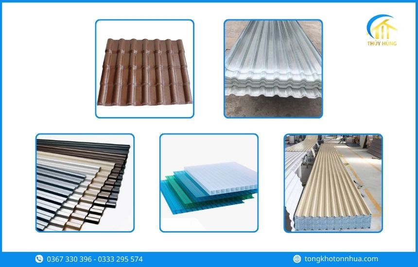 Các loại tôn nhựa Phường Phú Tân phổ biến