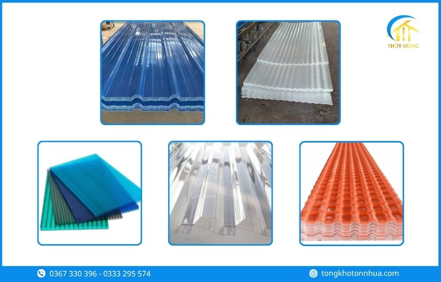 Các loại tôn nhựa Phường Tam Long phổ biến