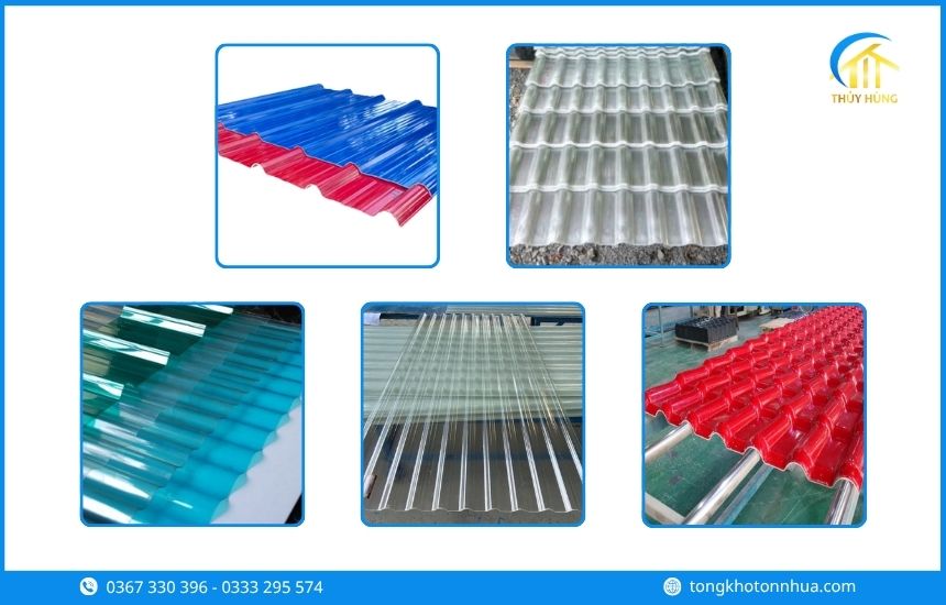 Các loại tôn nhựa Phường Tam Thắng phổ biến