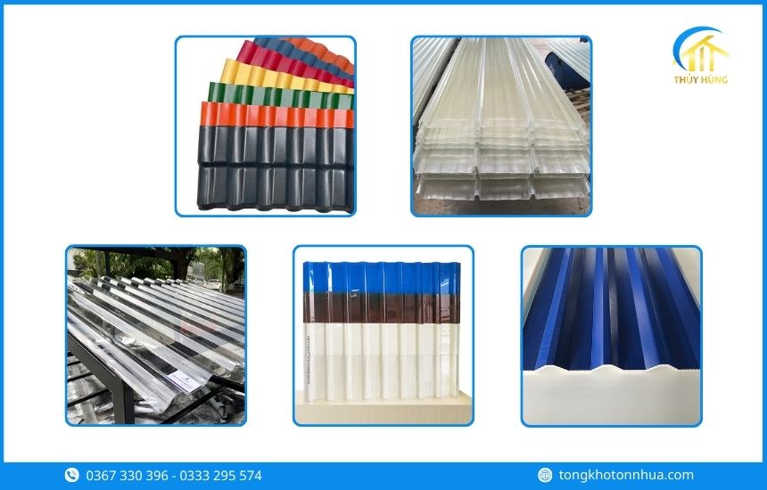 Các loại tôn nhựa Phường Tân Hoà phổ biến