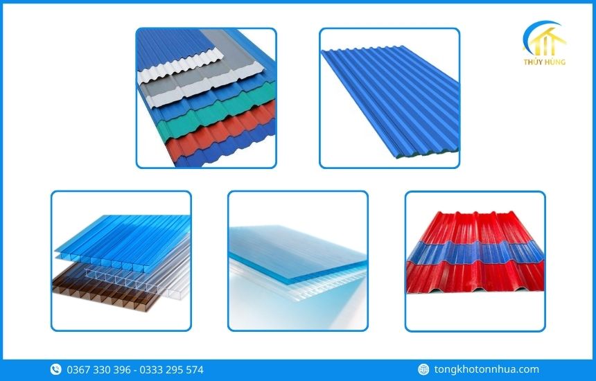 Các loại tôn nhựa Phường Tây Nam phổ biến