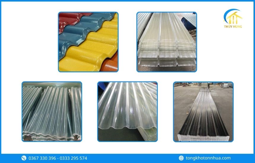 Các loại tôn nhựa Phường Thông Tây Hội phổ biến