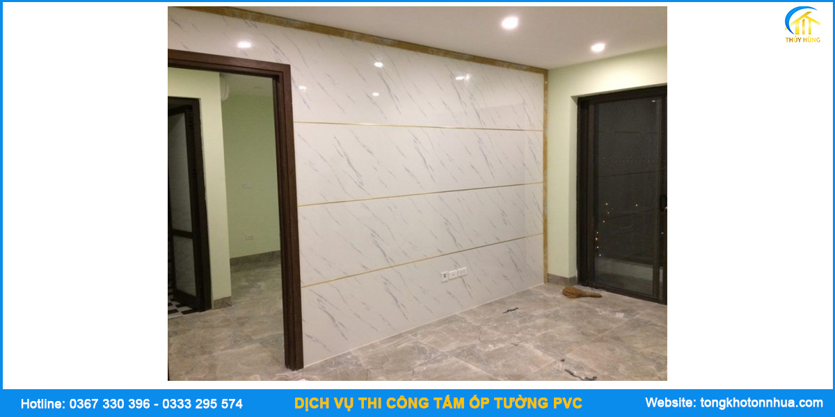 Công trình thi công tấm ốp tường PVC