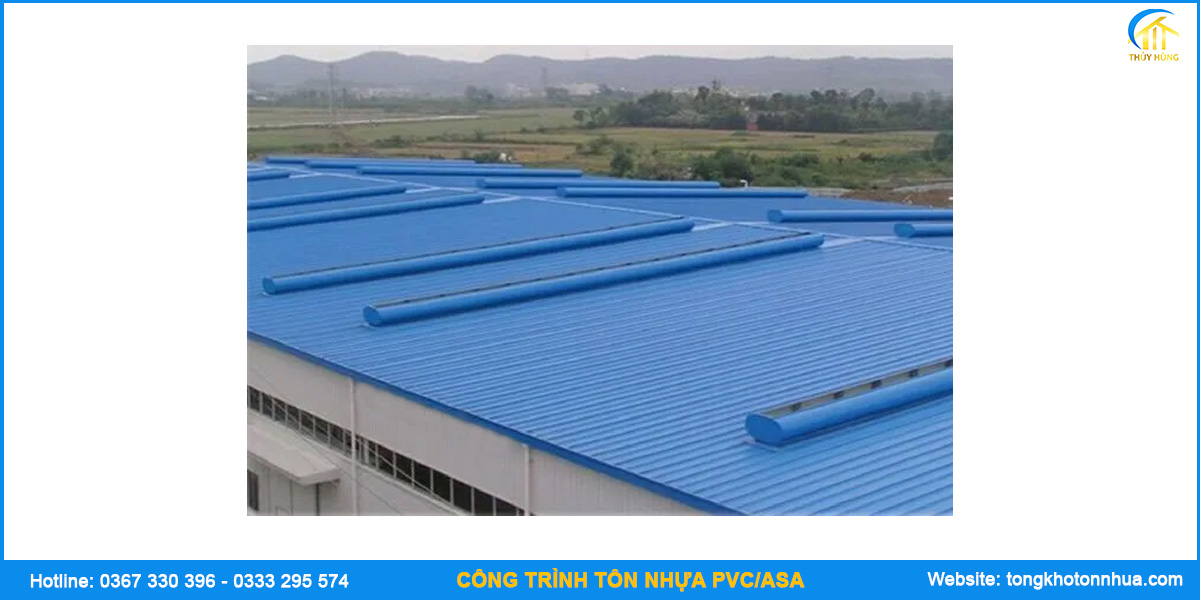 Công trình tôn nhựa PVC ASA