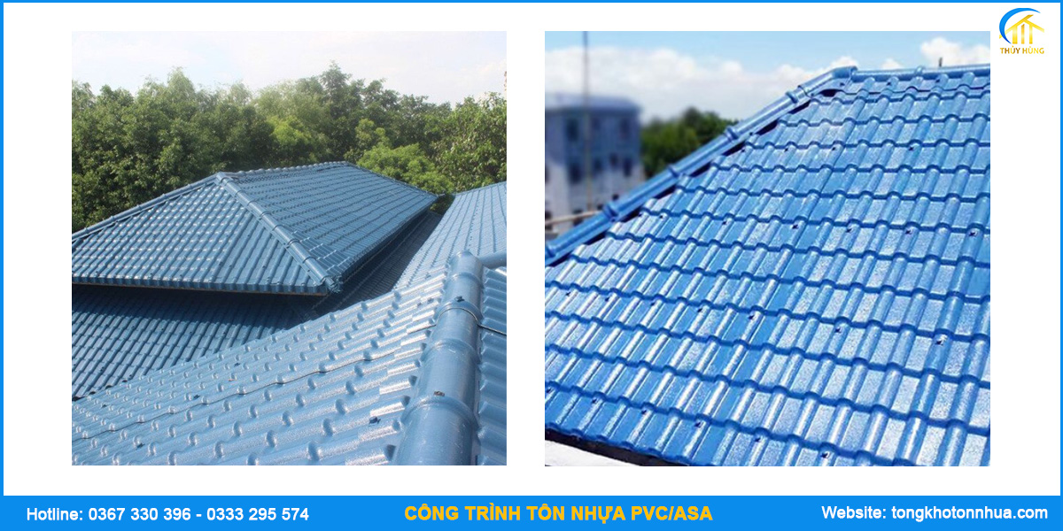 Công trình tôn nhựa PVC ASA