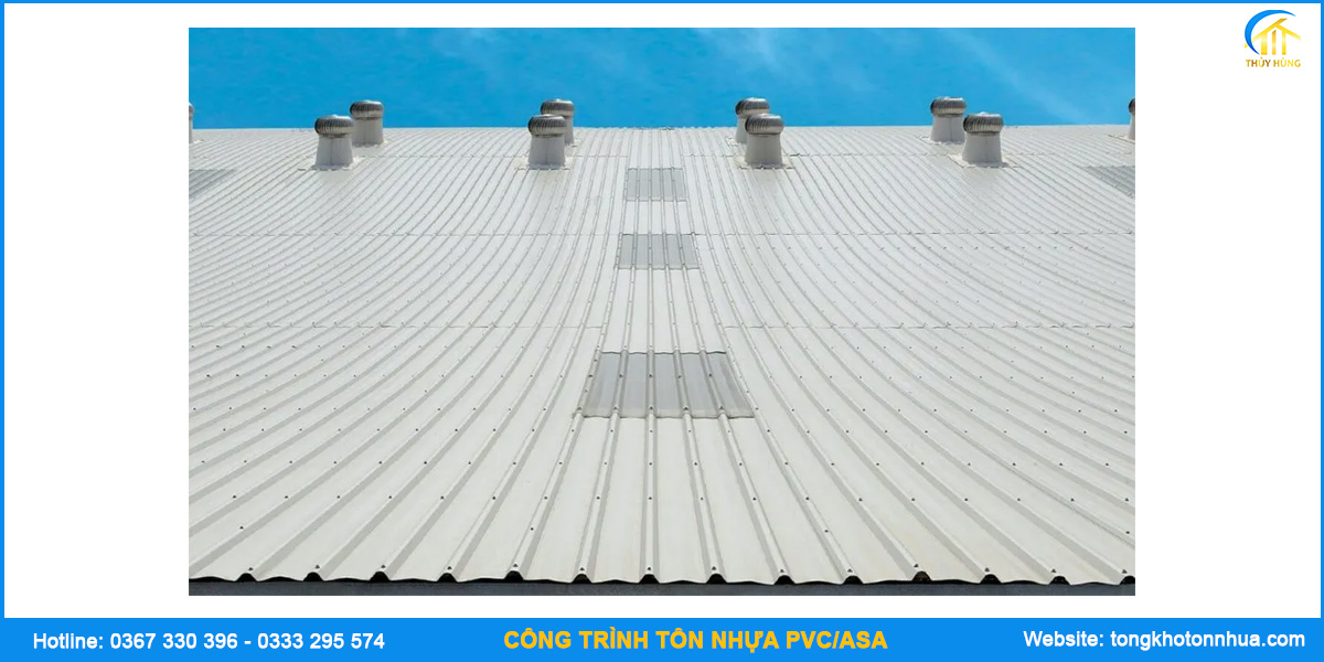 Công trình tôn nhựa PVC ASA