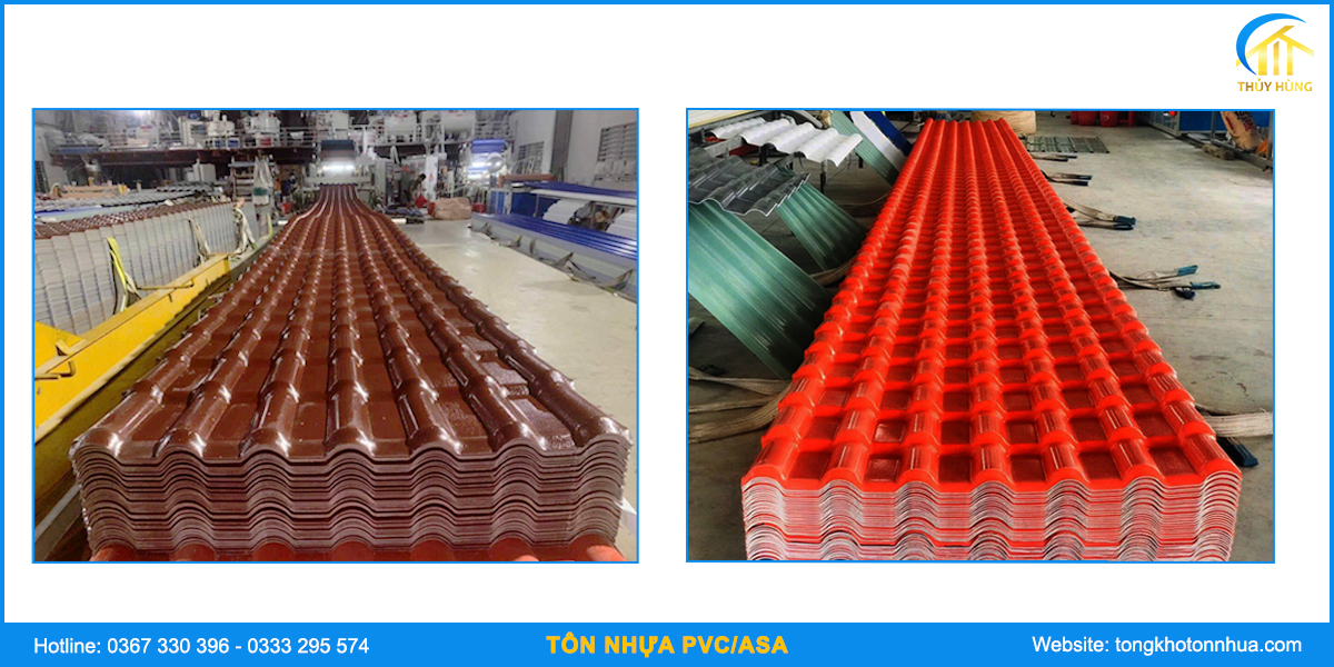 Đặc điểm của tôn nhựa pvc/asa