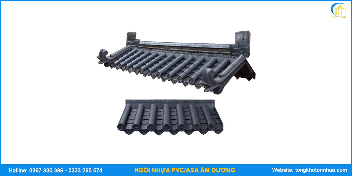 Đặc điểm ngói nhựa PVC/ASA âm dương