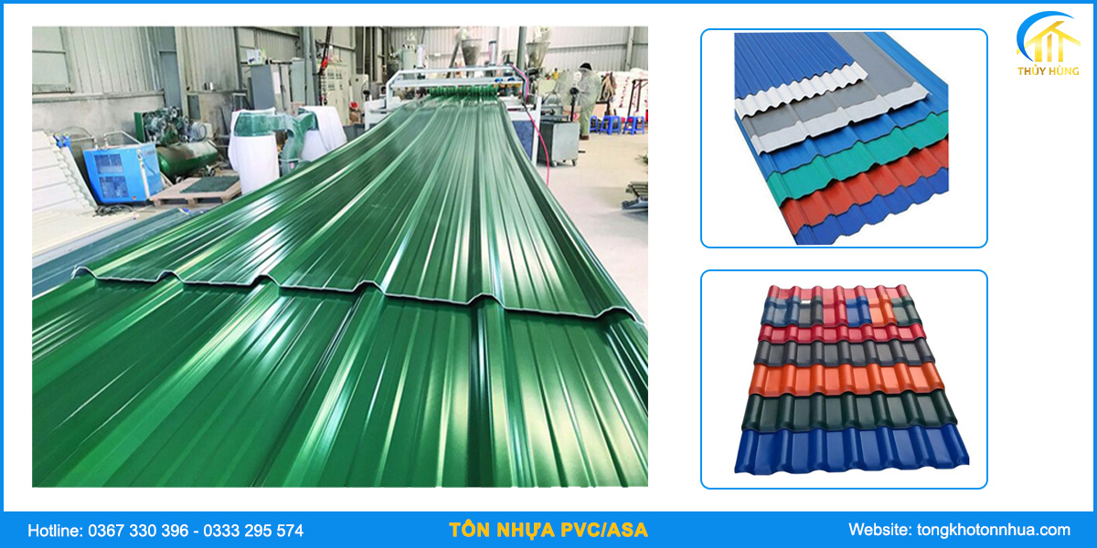 Thông số tôn nhựa pvc asa