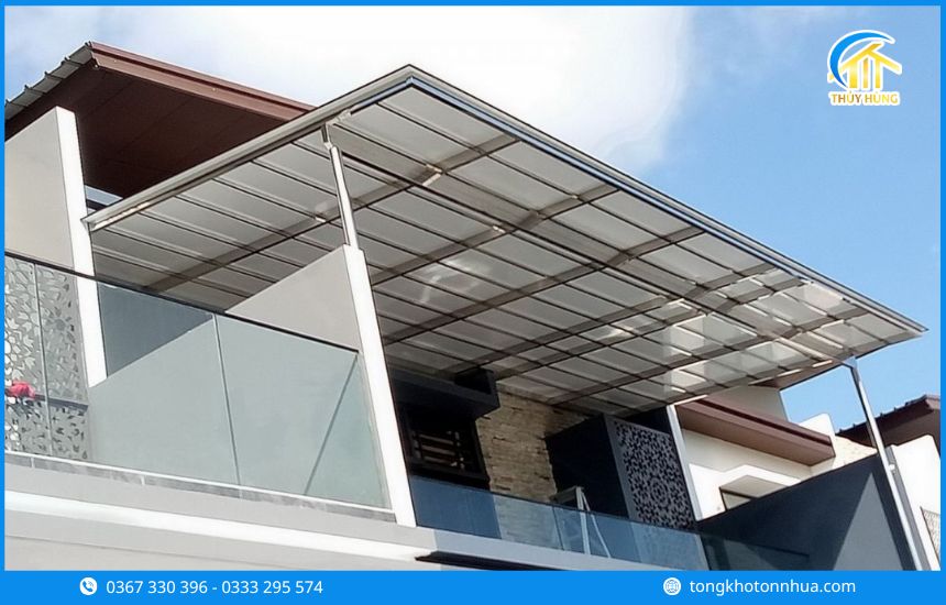 Tôn nhựa Poly - Giải pháp mái che giảm nóng hiệu quả cho nhà ở và công trình