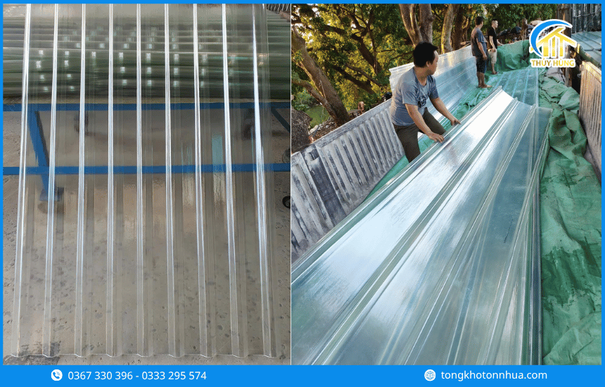 Ứng dụng của tôn nhựa Phường Tân Mỹ