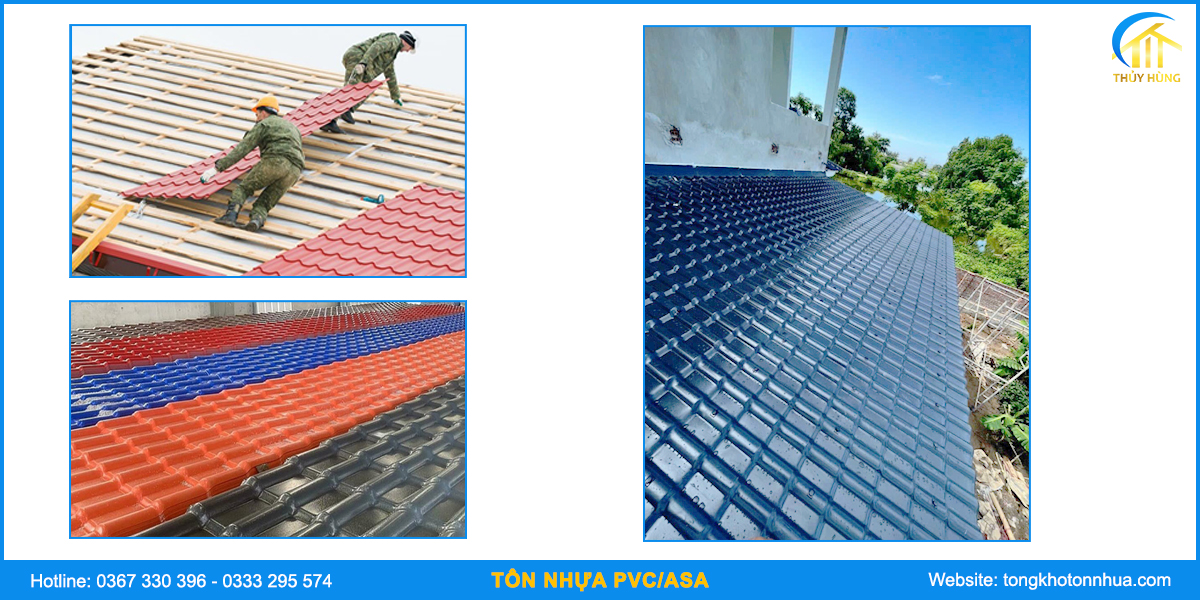 Ứng dụng tôn nhựa pvc