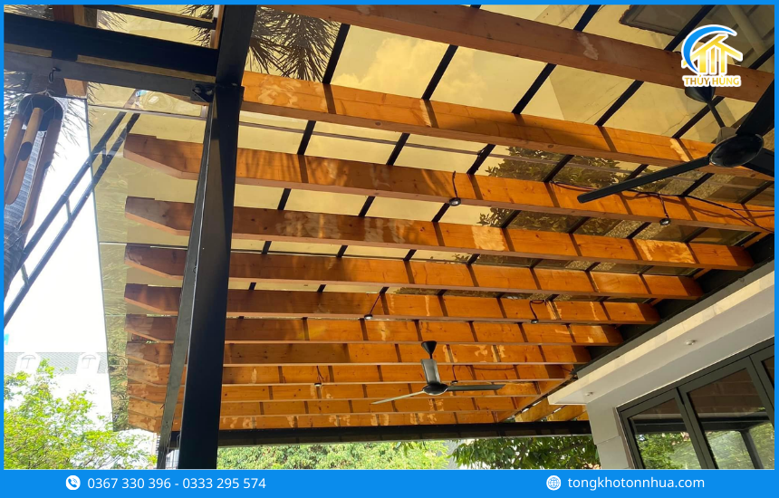 Ứng dụng tôn nhựa Phường Hòa Bình