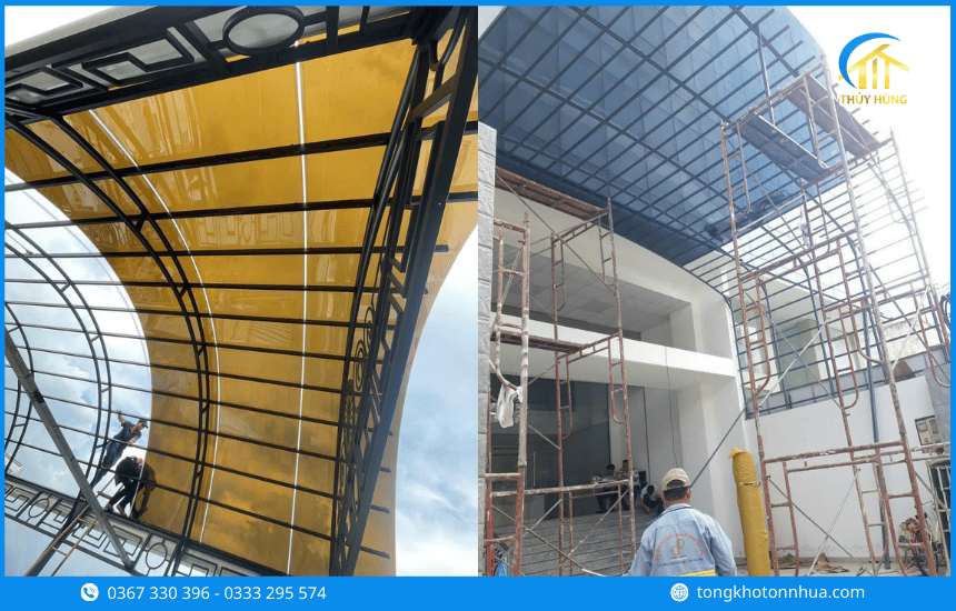 Ứng dụng tôn nhựa Phường Minh Phụng