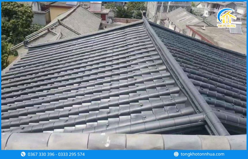 Ưu điểm của tôn nhựa ASA trong thiết kế mái che chống nóng